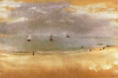 Edgar Degas Beach Landscape_2 Sweden oil painting art